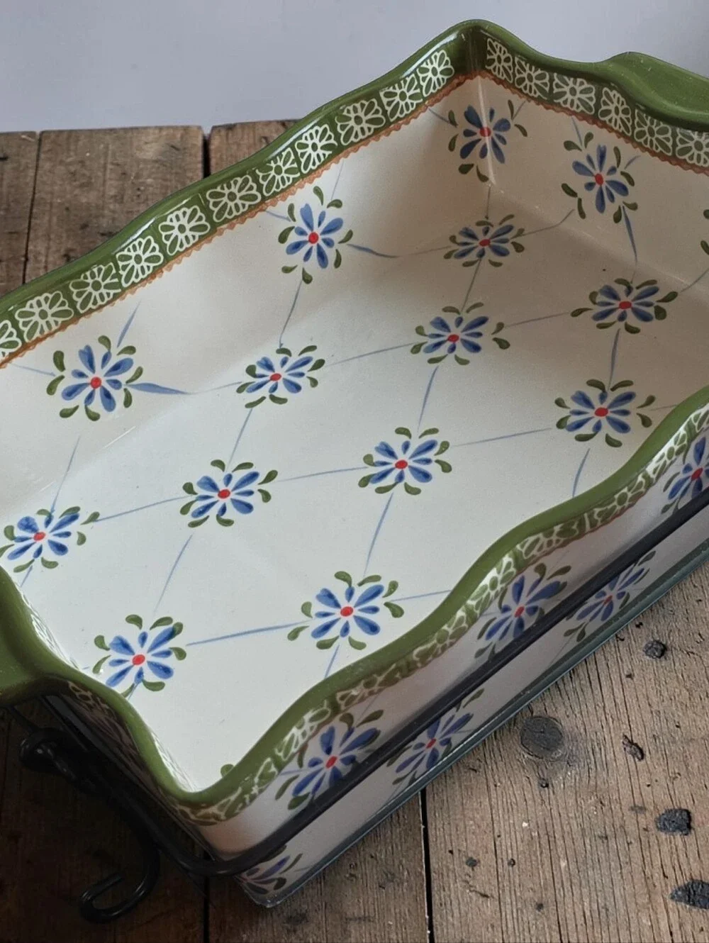 Temp-tations by Tara Trellis 3.5‎ Qt Bake Dish with Rack and Trivit NWOT